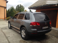 Volkswagen Touareg 2002–2010 Chrome Roof Rails (Plastic Feet) Metal Foot photo 6