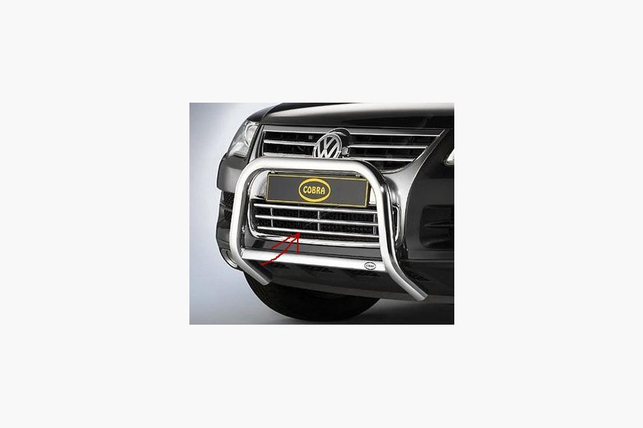 Volkswagen Touareg 2002–2010 Front bumper grille stainless steel Image