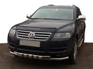 Volkswagen Touareg 2002–2010 Bull Bar ST015 Stainless Steel photo 1