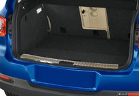 Volkswagen Tiguan 2007-2016 Rear bumper sill protector OmsaLine stainless steel Gloss photo 3