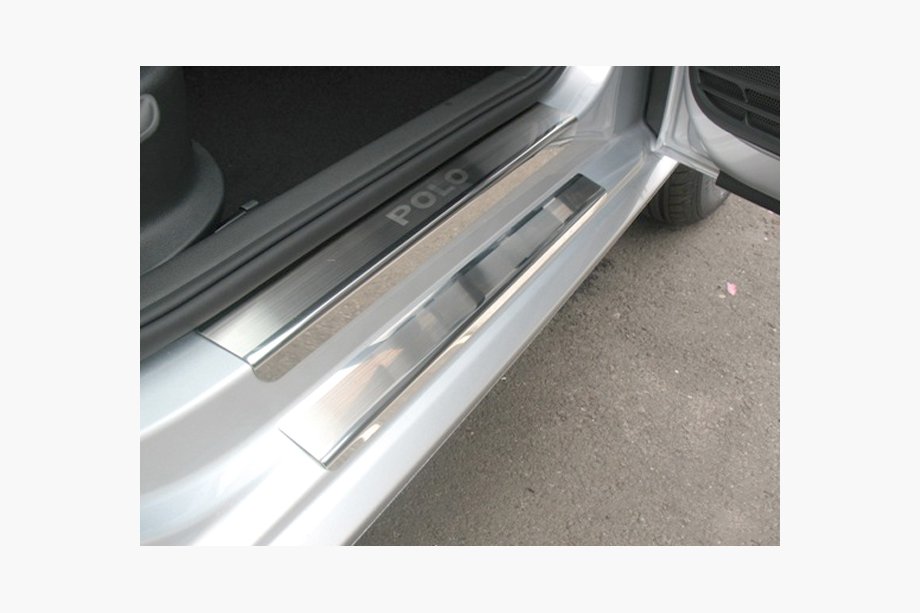 Volkswagen Polo 2010-2017 Door Sill Covers Nataniko (8 pcs, Stainless Steel) Image