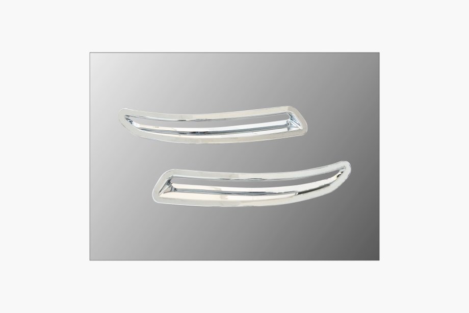 Volkswagen Tiguan 2007-2016 Rear fog light covers (ABS, chrome) Image