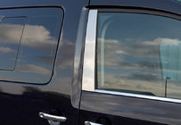 Volkswagen Caddy 2010-2015 Stainless Steel Pillar Covers (2 pcs) OmsaLine - Italian Stainless Steel photo 1
