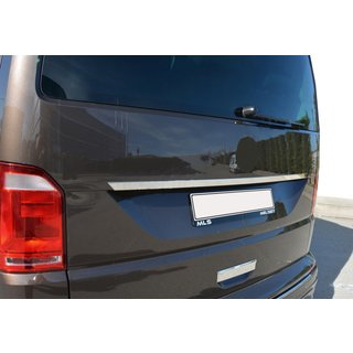 Stainless steel trim above license plate photo 1