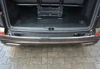 Volkswagen T6 2015-2024 Rear Bumper Protector Omsa Gloss (1 Door, Stainless Steel) photo 3