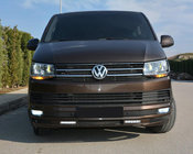 Volkswagen T6 2015-2024 Front Bumper Lip Sport 2-LED 2015-2018 (primed for painting) photo 6