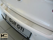 Volkswagen Golf 6 2008-2014 Rear bumper protector Nataniko (stainless steel) photo 1