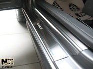 Volkswagen Golf 6 2008-2014 Door Sill Protectors Natanko (Stainless Steel) 5-door, Premium - 3M tape, 0.8 mm photo 1