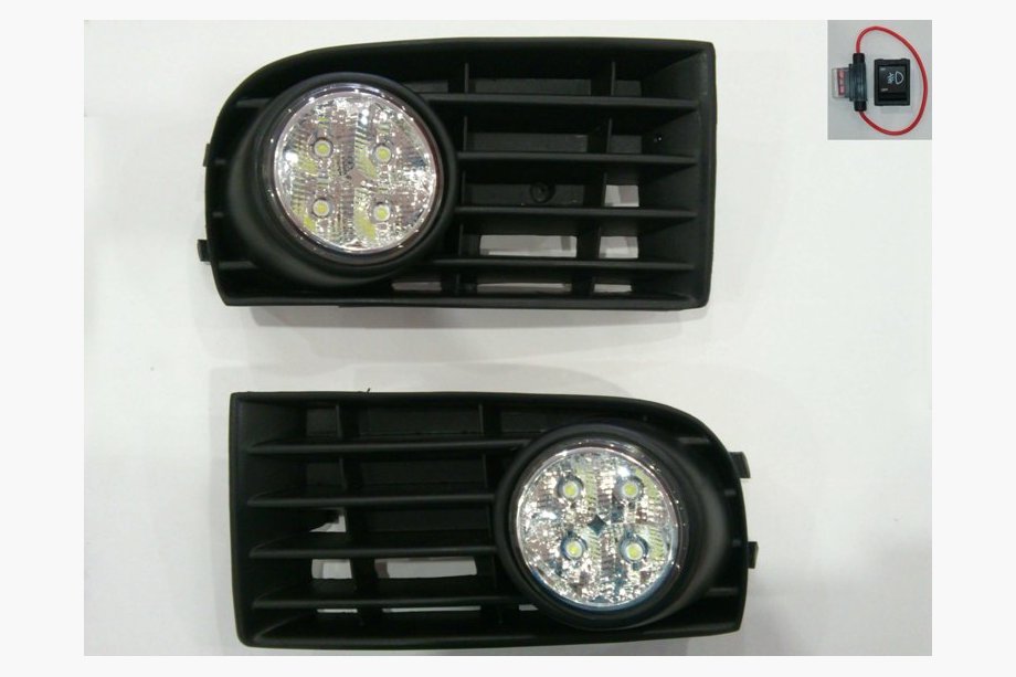 Volkswagen Golf 5 2003-2009 Fog Lights with LED Inserts Image