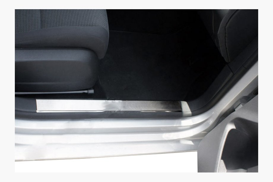 Seat Leon 2005-2012 Interior door sill plates OmsaLine (2 pcs, stainless steel) Image