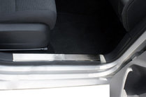 Seat Leon 2005-2012 Interior door sill plates OmsaLine (2 pcs, stainless steel) photo 1