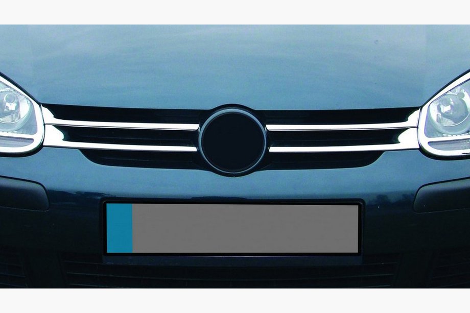 Volkswagen Golf 5 2003-2009 Slim Chrome Grille Covers (4 pcs, Stainless Steel) Image
