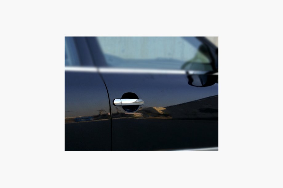 Skoda Superb 2001-2009 Chrome Door Handle Covers (4 pcs, Stainless Steel) Carmos - Turkish Stainless Steel Image