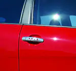 Skoda Octavia II A5 2006-2010 Chrome door handle covers with holes (4 pcs, stainless steel) photo 1