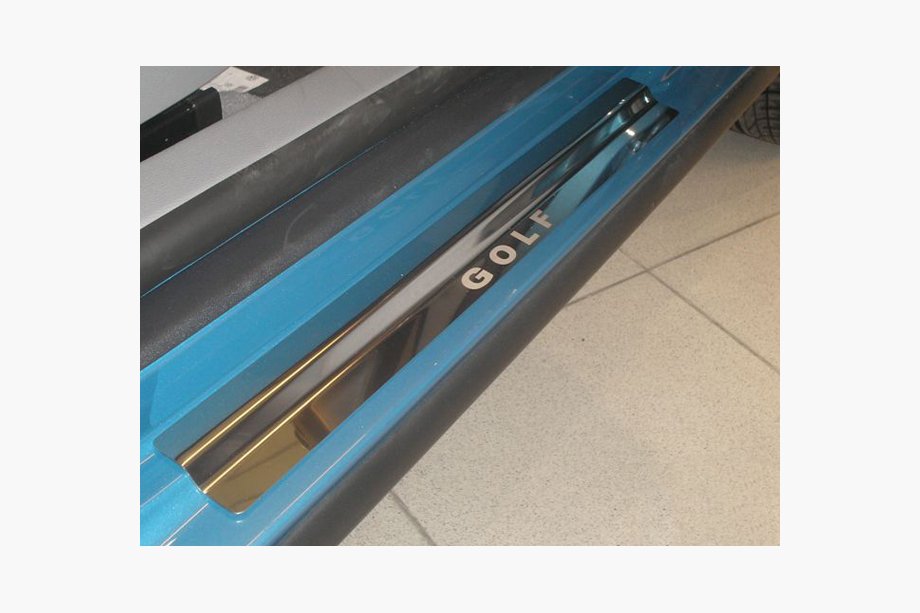 Volkswagen Golf 5 2003-2009 Door Sill Protectors Natanko Premium (Stainless Steel) Image
