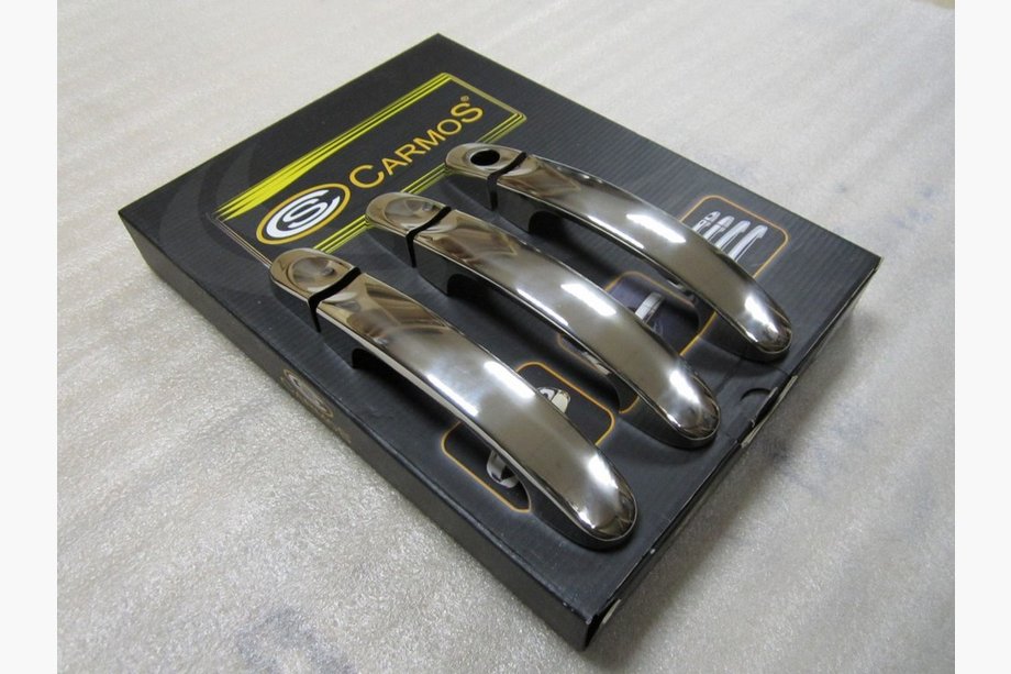 Volkswagen T5 2010-2015 Stainless Steel Door Handle Covers 4 pcs. Carmos - Turkish steel Photo 3