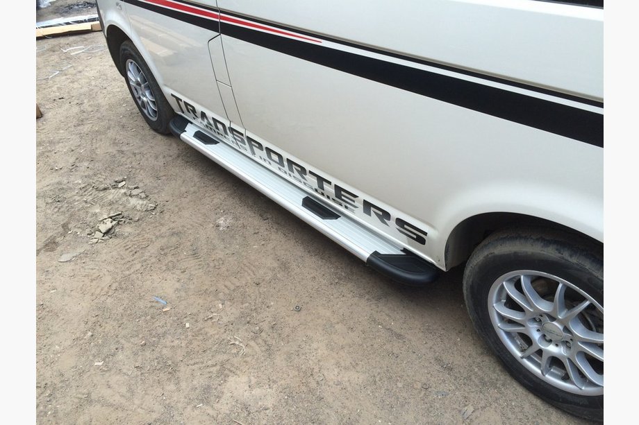 Volkswagen T5 Caravelle 2004-2010 Side Steps Bosphorus OLD Grey (2 pcs, Aluminum) Short Wheelbase Photo 4