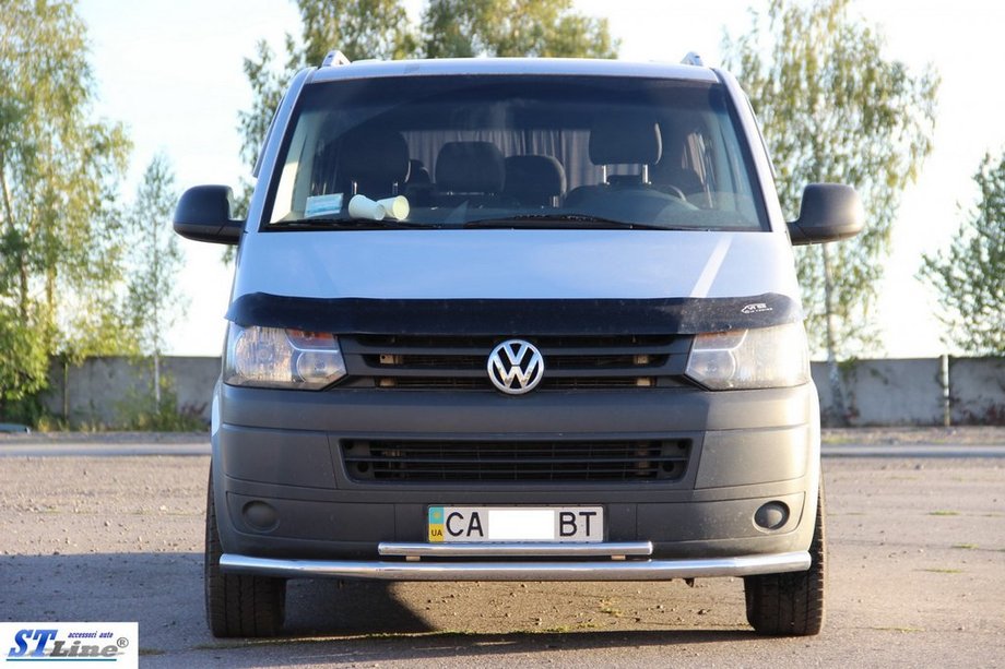 Volkswagen T5 2010-2015 Lower Double Tube Bar 70/48mm Stainless Steel Photo 2