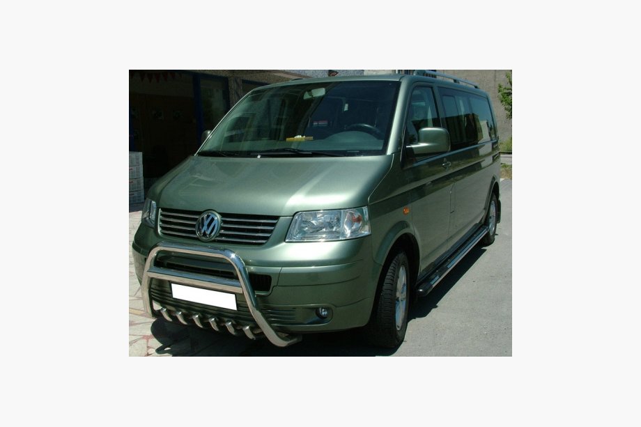 Volkswagen T5 Transporter 2003-2010 Bull Bar WT003 (Stainless Steel) Photo 4