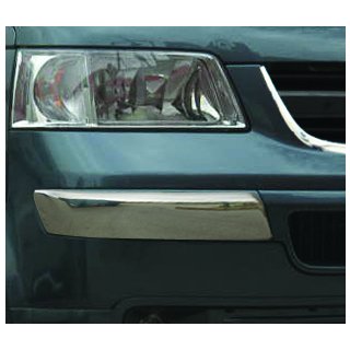 Stainless steel front bumper corner protectors (2 pcs) photo 1