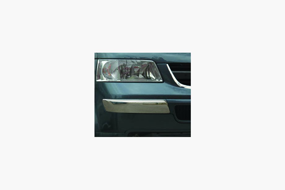Volkswagen T5 Transporter 2003-2010 Stainless steel front bumper corner protectors (2 pcs) Image