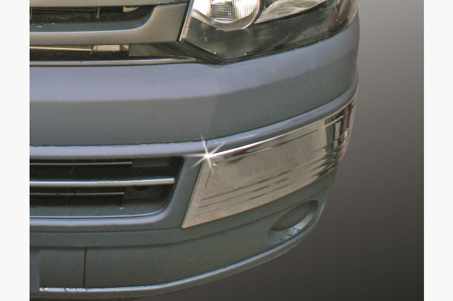 Volkswagen T5 2010-2015 Stainless steel front bumper corner protectors (2 pcs) Photo 1