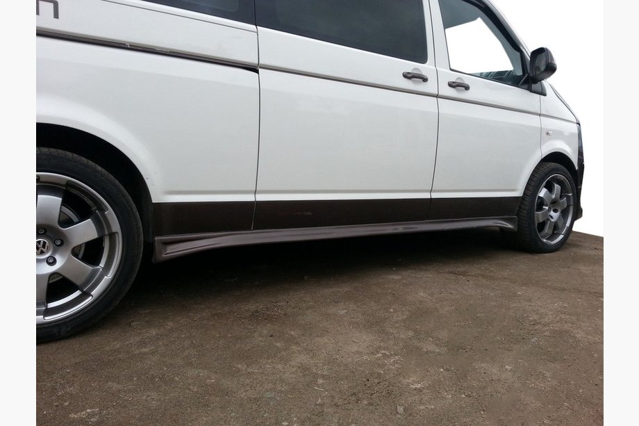 Volkswagen T5 2010-2015 Side sills V1 (paintable) Short Wheelbase Image