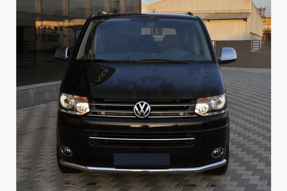 Volkswagen T5 2010-2015 Front bumper guard (stainless steel) Image
