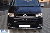 Volkswagen T5 2010-2015 Front bumper guard (stainless steel) photo 2