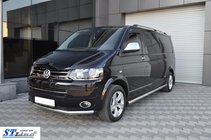 Volkswagen T5 2010-2015 Front bumper guard (stainless steel) photo 4