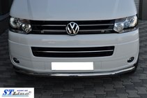 Volkswagen T5 2010-2015 Front bumper guard (stainless steel) photo 5