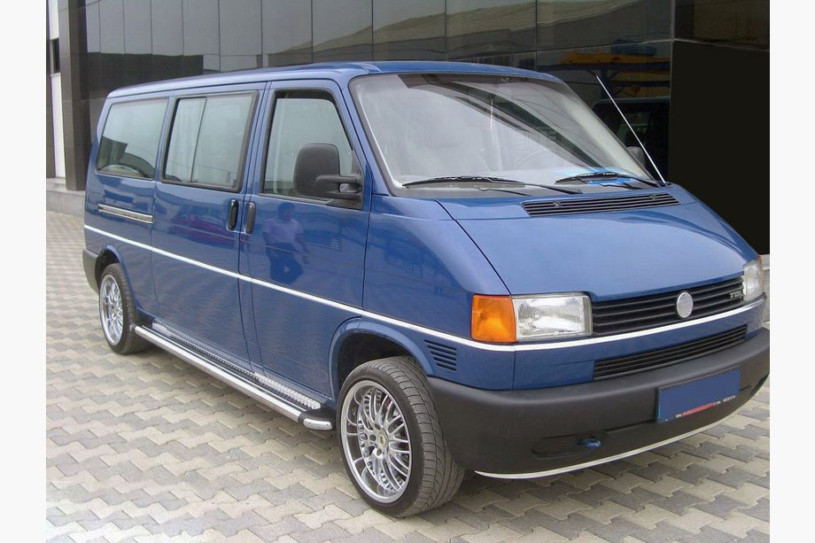 Volkswagen T4 Caravelle/Multivan 1990–2003 Side Steps KB002 d60mm (2 pcs, stainless steel) Image