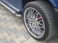 Volkswagen T4 Caravelle/Multivan 1990–2003 Side Steps KB002 d60mm (2 pcs, stainless steel) photo 4