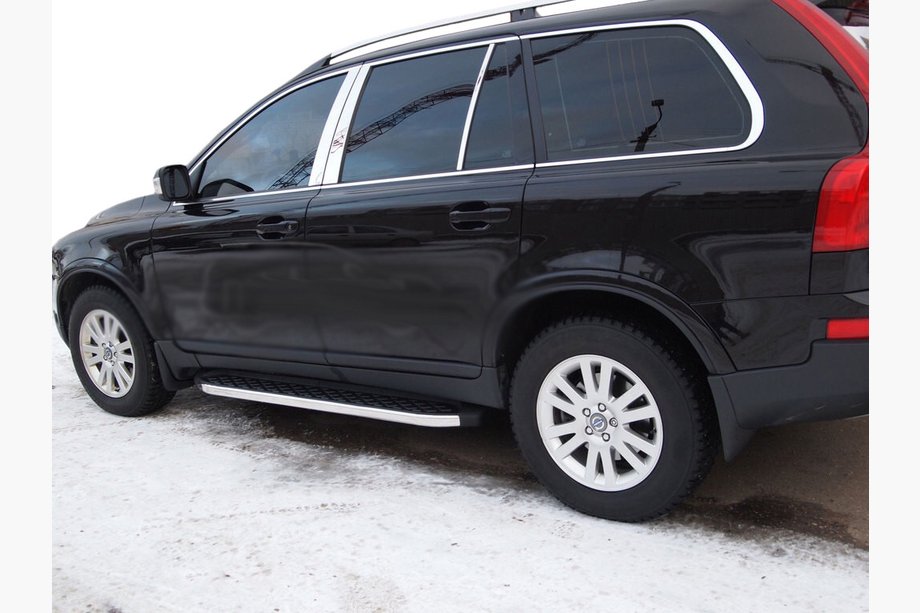 Volvo XC90 2002-2014 Side Steps BlackLine (2 pcs, Aluminum) Image