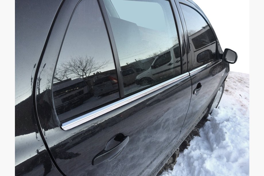Skoda Fabia 2000-2007 Exterior window trim stainless steel (4 pcs) Image