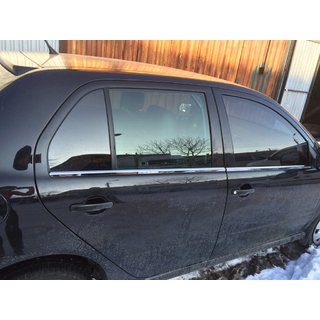Exterior window trim stainless steel (4 pcs) Skoda Fabia 2000-2007 photo 2