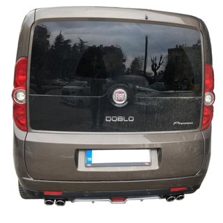 Rear bumper cover (primed for painting) Fiat Doblo II 2010-2022