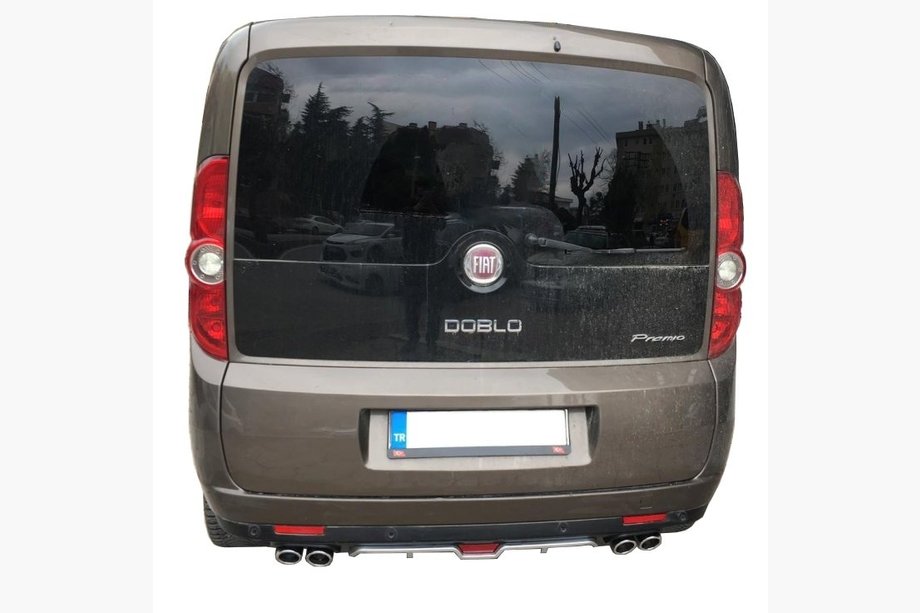 Fiat Doblo II 2010-2022 Rear bumper cover (primed for painting) Image