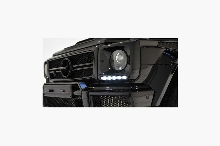 Mercedes G class W463 1990-2018 Headlight covers with LED (6 diodes, set) Image