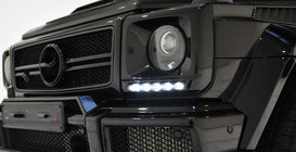 Mercedes G class W463 1990-2018 Headlight covers with LED (6 diodes, set) photo 1