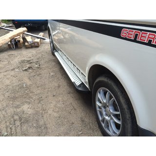 Side Steps Allmond Grey (2 pcs, Aluminum) Volkswagen T5 Transporter 2003-2010 photo 1