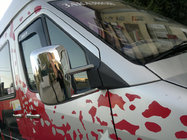 Volkswagen LT 1995-2006 Mirror Covers (2 pcs, Plastic) photo 6