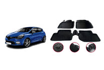 Renault Clio IV 2012-2019 Rubber Floor Mats (4 pcs, Niken 3D) photo 1