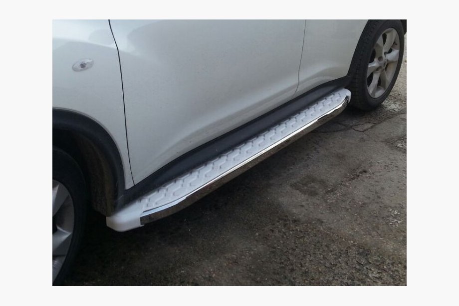 Fiat 500X 2014-2024 Side Steps WhiteLine (2 pcs, Aluminum) Image