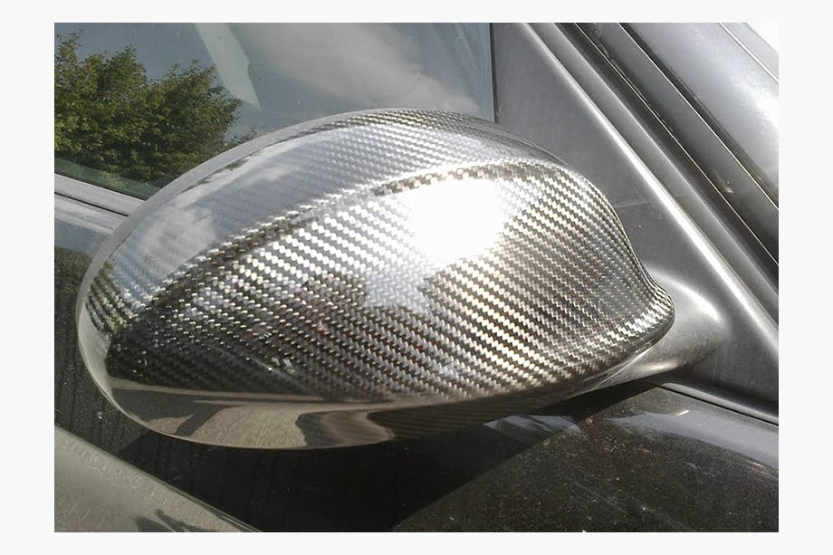 BMW 3 Series E90/E91 2005-2011 Mirror Covers 2005-2008 (2 pcs, Real Carbon) Image