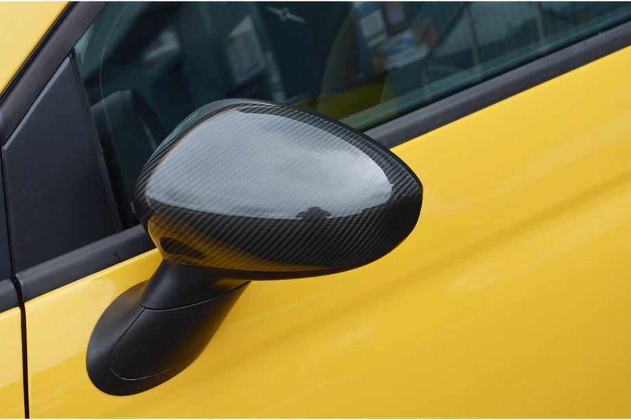 Fiat 500/500L 2013-2022 Mirror Covers 2007-2015 (2 pcs, Real Carbon) Image