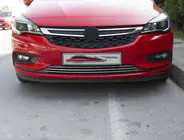 Opel Astra K 2016-2021 Front bumper stainless steel covers (3 pcs) photo 1
