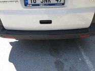 Volkswagen T5 Multivan 2003–2010 Rear bumper protector with lip (Carbon) photo 1