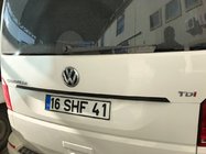 Volkswagen T6 2015-2024 Carbon trim above license plate photo 1