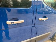 Fiat Talento 2016- Chrome Door Handle Covers (4 pcs) 1 Hole, Carmos - Chrome Plastic photo 1